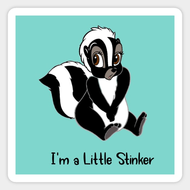 I'm a Little Stinker Skunk Magnet by numpdog